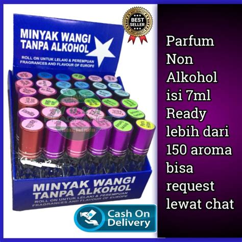 parfum  alkohol  roll  ml isi    botol lazada indonesia
