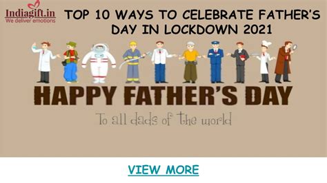 Ppt Top Ways To Celebrate Fathers Day In Lockdown Powerpoint