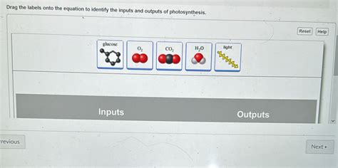 Solved Drag The Labels Onto The Equation To Identify The Inputs And