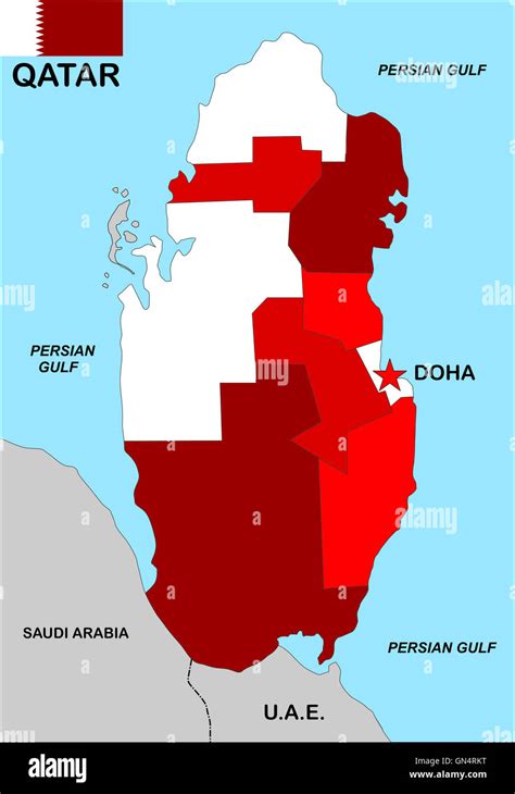 Qatar Map Hi Res Stock Photography And Images Alamy