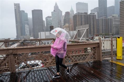 Tropical Storm Ophelia Continues To Soak Nyc