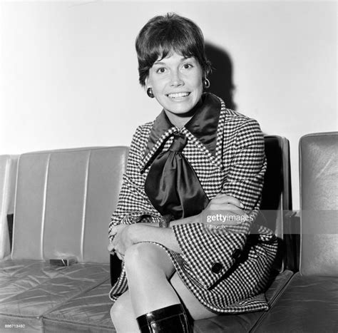 American Actress Mary Tyler Moore Pictured At Heathrow She Is In