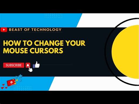 How To Change Your Mouse Cursors Youtube