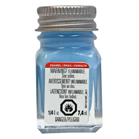 Testors Enamel Paint 25 Oz Flat Sky Blue