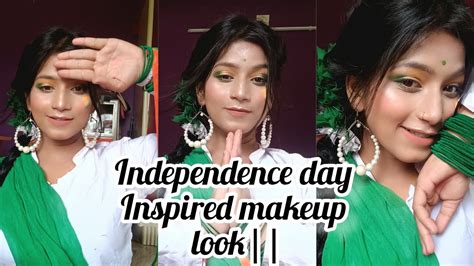 Independence Day Inspired Makeup Look Tri Color Inspired Eye Makeup