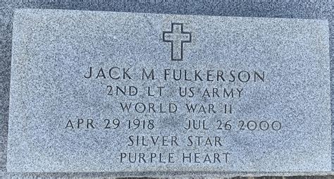 Jack Martin Fulkerson Find A Grave Memorial