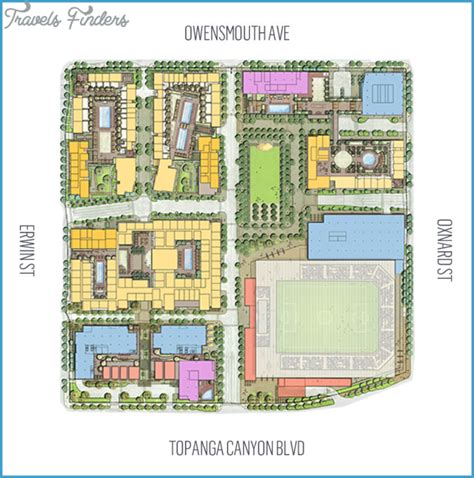 Westfield Topanga And The Village Center Map Travelsfinderscom