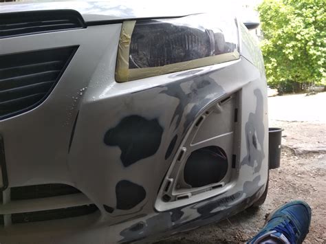 Самостоятельный ремонт бампера — Chevrolet Cruze Hatchback, 1,6 л, 2013 ...