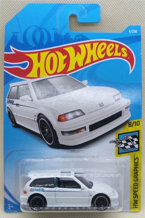 Hot Wheels 90 Honda Civic Ef White Greddy Hobbies And Toys Toys