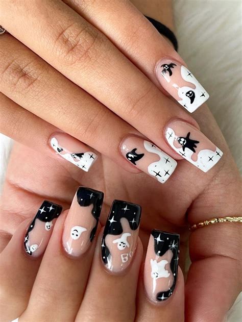 55 Spooky Cute Ghost Nails That Are Perfect For Halloween Artofit