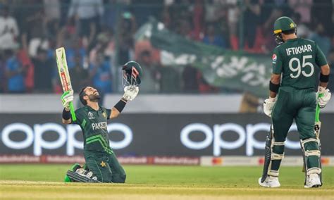 World Cup Ton Up Rizwan Shafiq Lead Pakistan To Record Victory Over