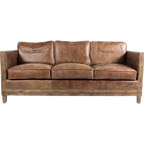 Distressed Leather Sofa Bed