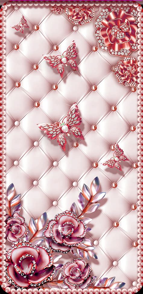 Butterfly Secrets Butterflies Flower Gems Girly Gold Pink Pretty Hd Phone Wallpaper Peakpx