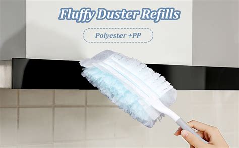 20Pcs Flash Dust Magnet Refill Fluffy Duster Refill Feather Duster