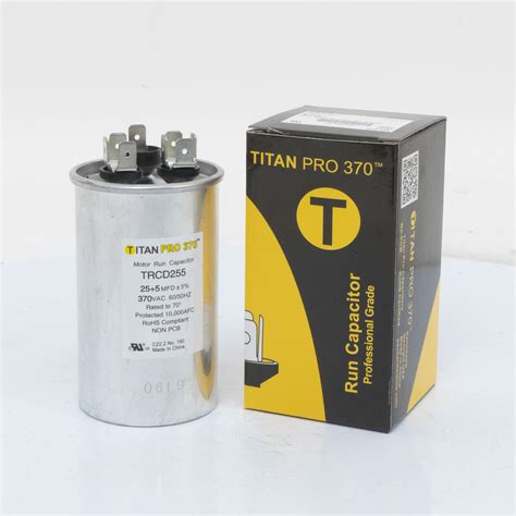 Titan Pro Run Capacitor Mfd Volt Round Packard Online