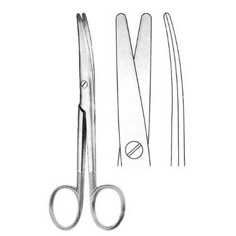 Mayo Stille Operating Scissors Cm Curved Tungsten Carbide Tc