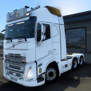 GRAND COFFRET LUMINEUX VOLVO FH5 2020 FEDEX 1 0 1 43 ETS2 ETS2 Mod