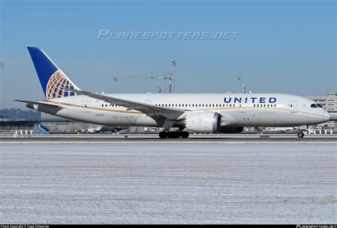 N United Airlines Boeing Dreamliner Photo By Hugo Schwarzer