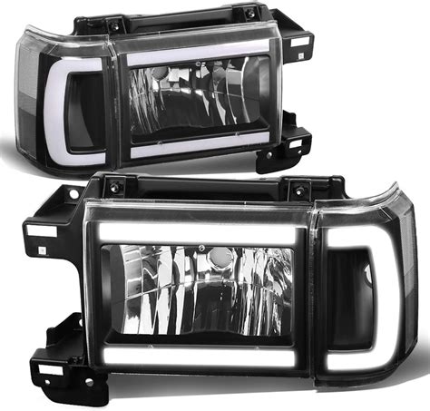 DNA Motoring HL LB F15087 BK CL1 Faros Delanteros Con Carcasa Negra