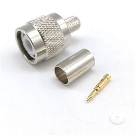 Tnc Male Crimp Connector For Lmr Coaxial Cable China Tnc Crimp