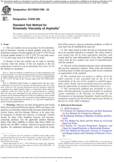 Astm D D M Standard Test Method For Kinematic Viscosity Of