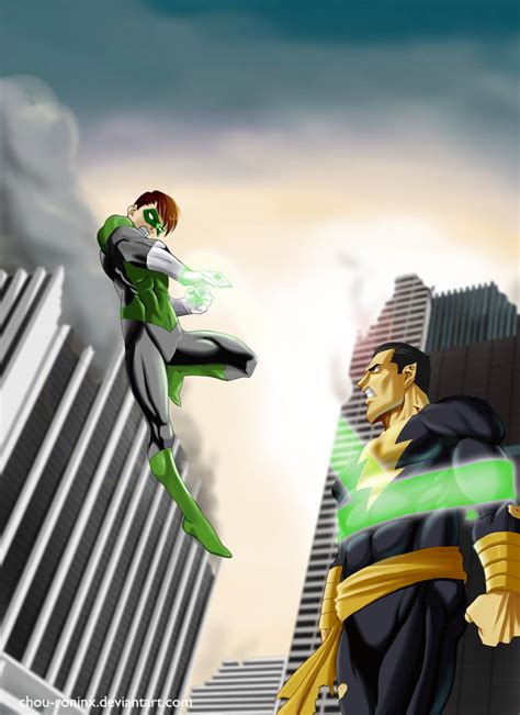 Green Lantern vs Black Adam by chou-roninx on DeviantArt