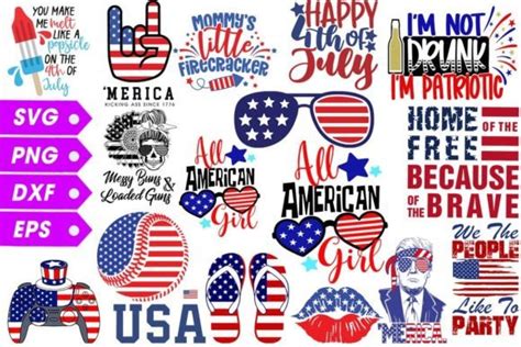 4th Of July Independence Day Bundle Svg Gráfico Por Như Thuần Vi