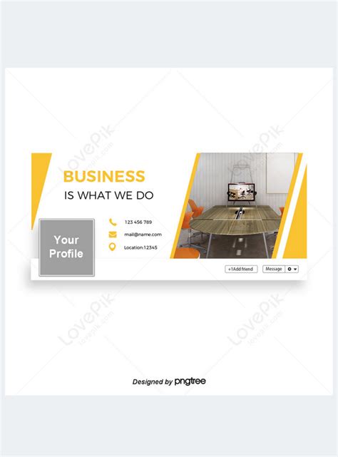 Laptop Business Facebook Homepage Business Style Background Template