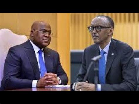 URGENT CDAO S IMPLIQUE PRÉSUMABLE DIALOGUE FATSHI KAGAME LES LIGNES