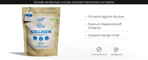 Collagen Pulver Bioaktives Kollagen Hydrolysat Peptide Eiweiß Pulver