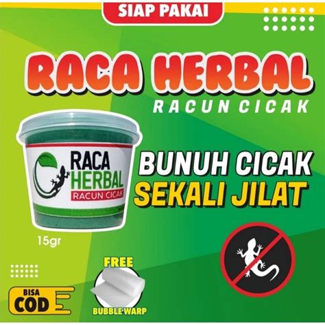 Jual Raca Herbal Racun Cicak Gram Shopee Indonesia