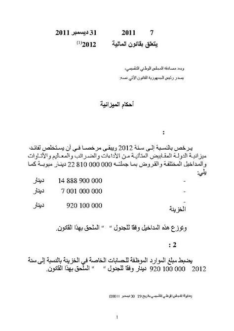 loi de finances pour lannee  idaraty