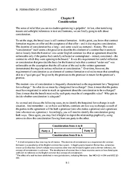 Fac Pac Chapter 8 Anderson Fall 2022 8 Ii Formation Of A Contract