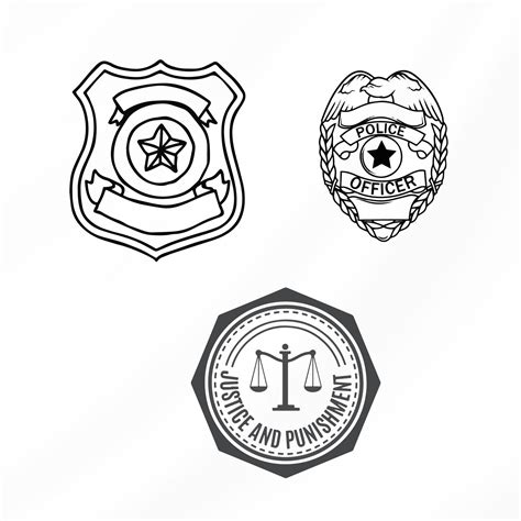 Police Badge Svg Bundle Police Badge Clipart For Cricut Badge