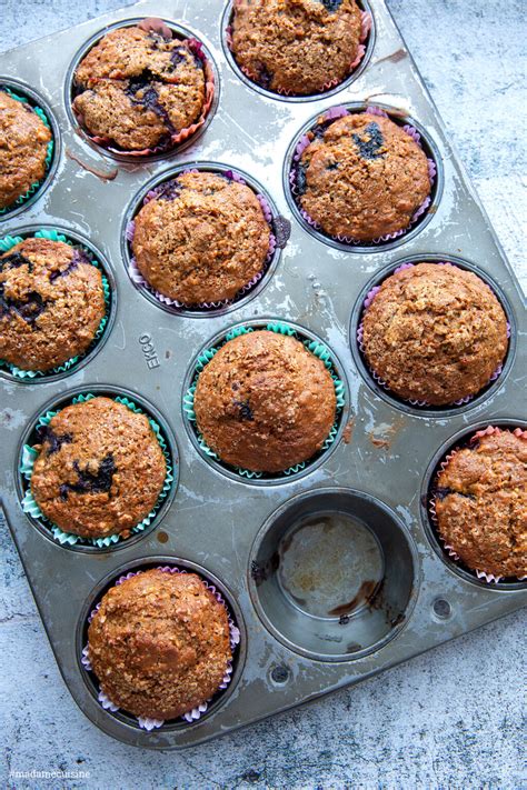 Blaubeer Bananen Muffins Madame Cuisine