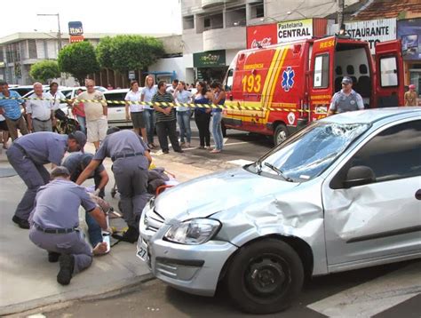 Bastidores da Notícia Dracena ACIDENTE NO CENTRO CAUSA FRATURAS NUMA