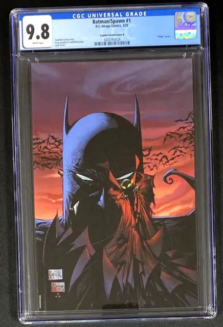 BATMAN SPAWN 1 GREG Capullo Cover Variante CGC 9 8 Neuf Dans Son