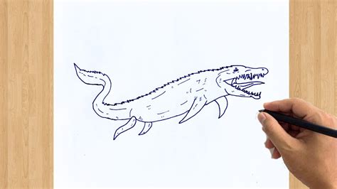 Jurassic World Mosasaurus Drawing