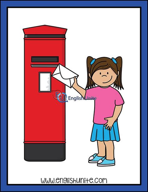 Verb - Send - English Unite | Clip art, Kids clipart, Art