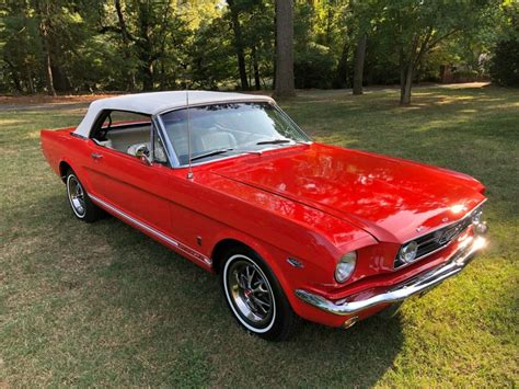 1966 FORD MUSTANG GT CONVERTIBLE 289 Cu In AUTOMATIC A CODE