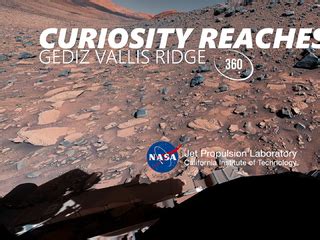 NASA S Curiosity Rover Reaches Gediz Vallis Ridge 360 View NASA