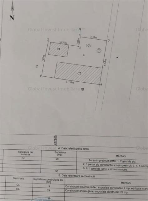 Se Vinde Palas Teren Intravilan Mp Avand Construc Ie Mp