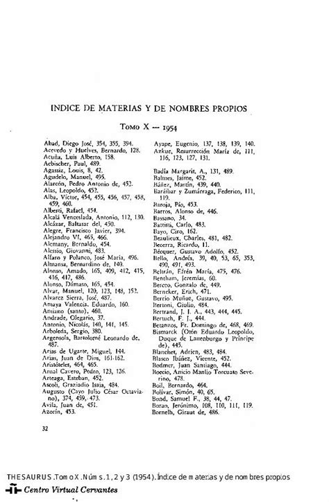 Pdf Índice De Materias Y De Nombres Propios Cvc Centro