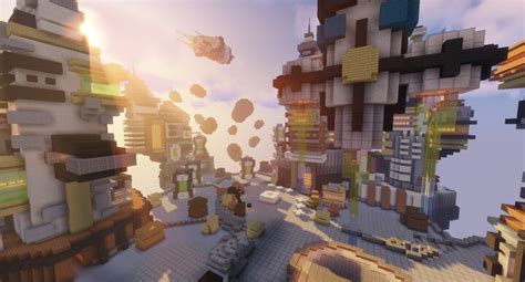 Futuristic Sci Fi Skyblock Spawn X Minecraft Map