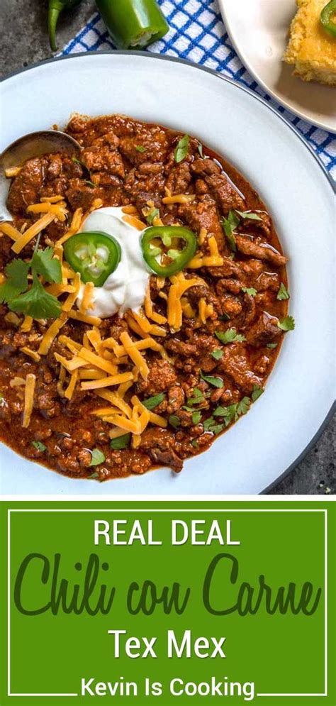 This Here Is Real Deal Chili Con Carne Made With Chopped Beef Chuck