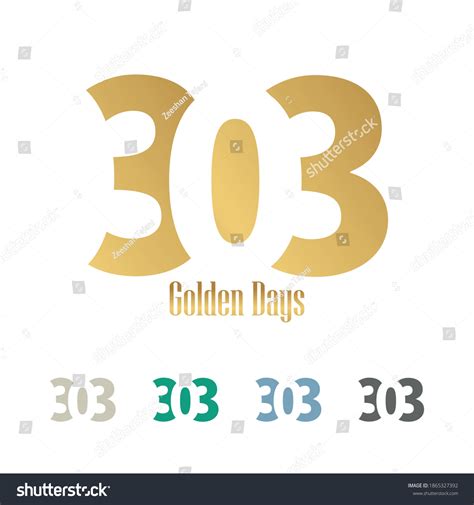 303 Lettertype Vector Logo Design 303 Stock Vector (Royalty Free ...