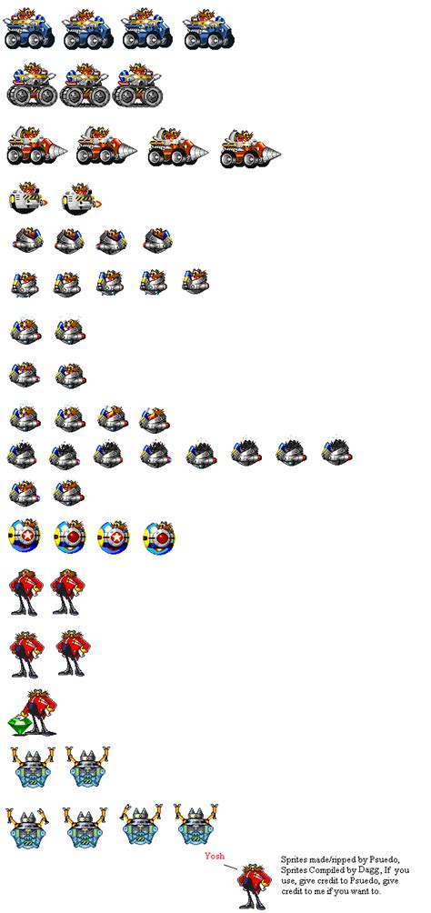 Sonic Eggman Sprites