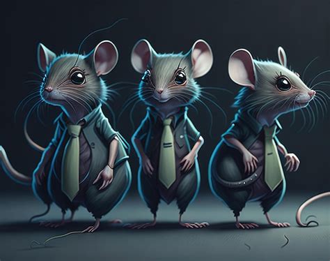 Ilustración de vector de ratón de dibujos animados divertido lindo rata