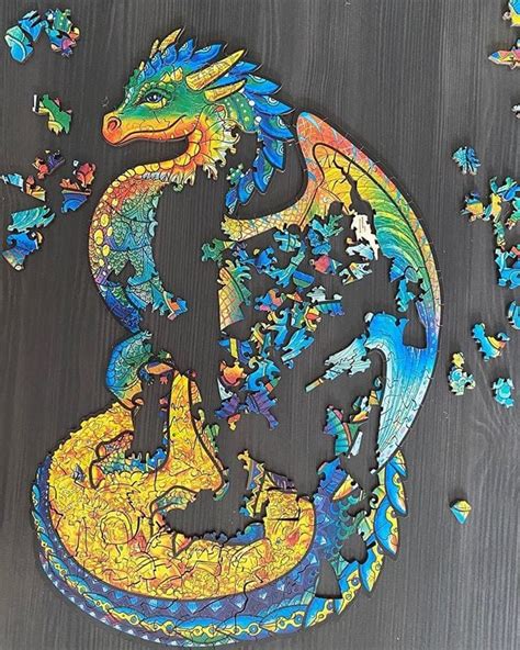 Wooden Dragon Puzzle | Guarding Dragon by Unidragon