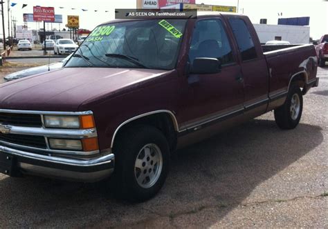 1998 Chevrolet C1500 Silverado Extended Cab Pickup 3 Door 5 0l